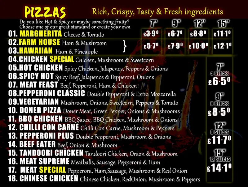 Pizzas